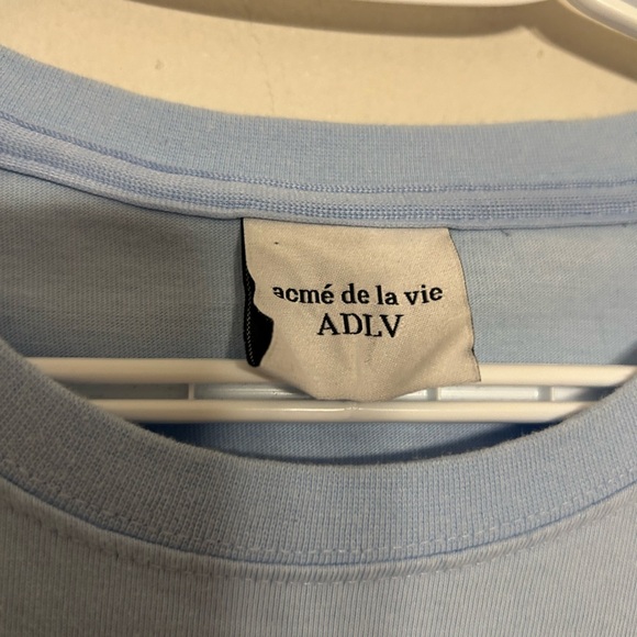 Acmé de La vie ADLV baby blue over size tee - Picture 8 of 8